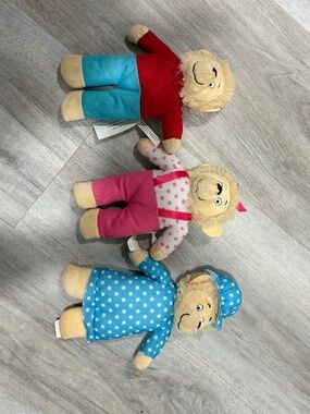 Berenstain Bears Plush Doll Set Mama Brother Sister 8–9” Stuffed Toys